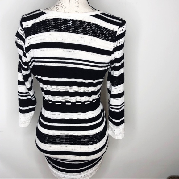 MOTHERHOOD MATERNITY sweater top. Black and white - Picture 3 of 6